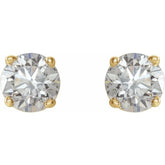 14K Yellow 3/4 CTW Natural Diamond Stud Earrings